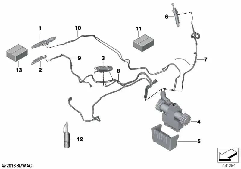 Manguera hidráulica derecha para BMW Serie 3 E93, E93N (OEM 54377183330). Original BMW