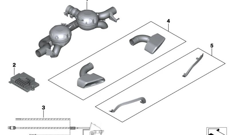 Active Sound Design OEM Module 18302450070 for BMW G30, G31. Original BMW.