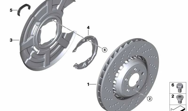 Protector de freno trasero izquierdo OEM 34212283253 para BMW E82, E90, E90N, E92, E92N, E93, E93N. Original BMW.