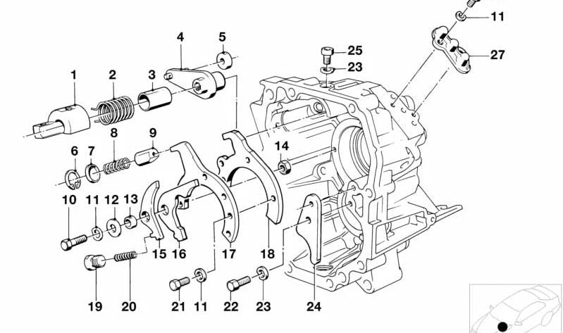 Vis de drainage OEM 23311224238 pour BMW E30, E28, E34, E24, E23, E32, Z1. BMW d'origine