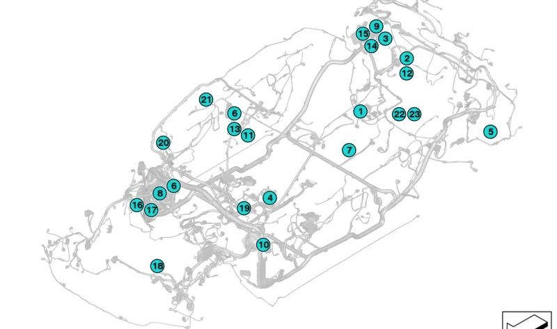 CHIP COUSING PER BMW F39, F25, F26 (OEM 61136982289). BMW originale