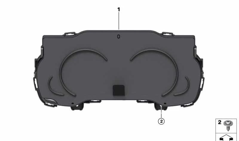 Combinaison d'instruments pour BMW F30N, F31N, F34N, F35N, F32N, F33N, F36N (OEM 62109442851). BMW d'origine