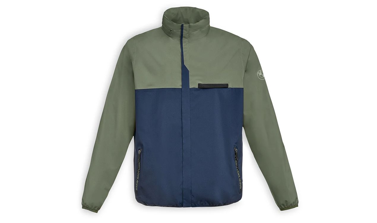 Chaqueta impermeable con capucha "Make Life a Ride" OEM 76615A81625 para BMW Motorrad {R1200GS, R1250GS, F750GS, F850GS, S1000XR, K1600GT, RnineT, G310GS, etc.}. Original BMW Motorrad.