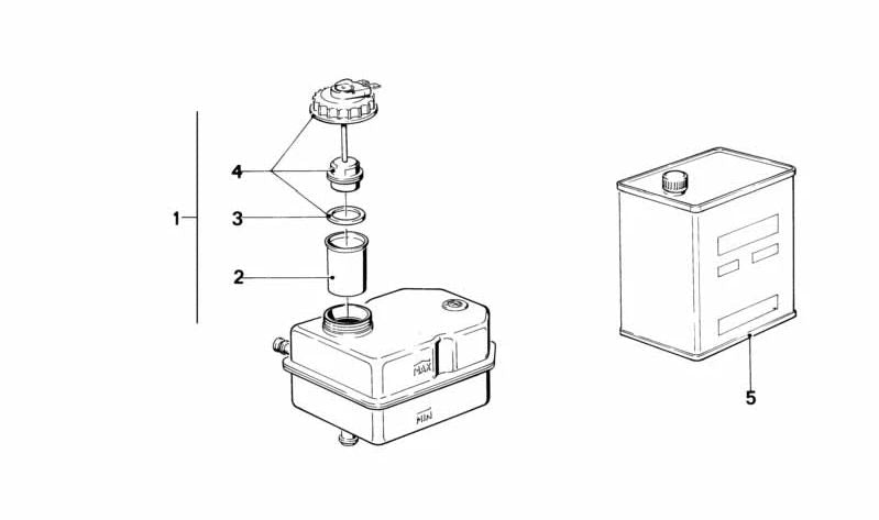 Chiusura con interruttore di avvertimento per BMW E30, E12, E28, E24 (OEM 34321120841). BMW originale