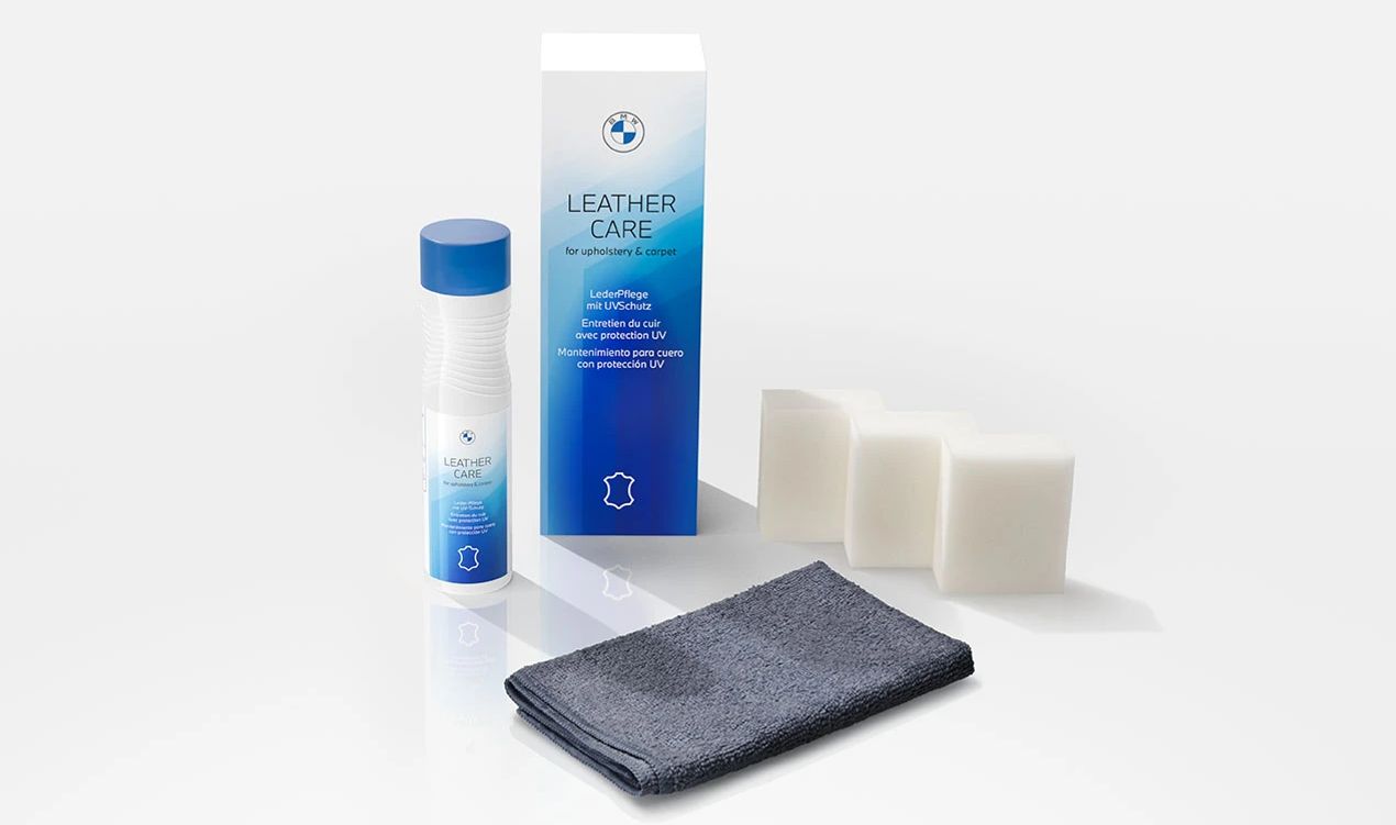 Set de cuidado para cuero con protección UV OEM 83125B558F3 para BMW (Todos los modelos). Original BMW.