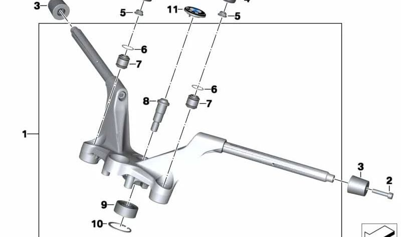 Caperuza OEM 31427728083 para BMW Motorrad R1200RT, R1250RT, R1200R. Original BMW Motorrad.