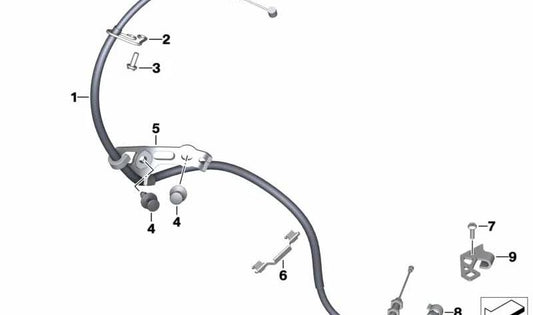 Soporte distanciador OEM 32738354874 para motos BMW F750GS, F850GS, F900R, F900XR... y más. Original BMW Motorrad.