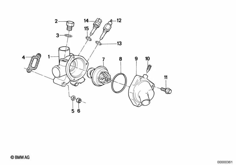 Board sans amiante pour la série BMW 3 E21, E30 Series 5 E12, E28, E34 (OEM 11531722692). BMW d'origine.