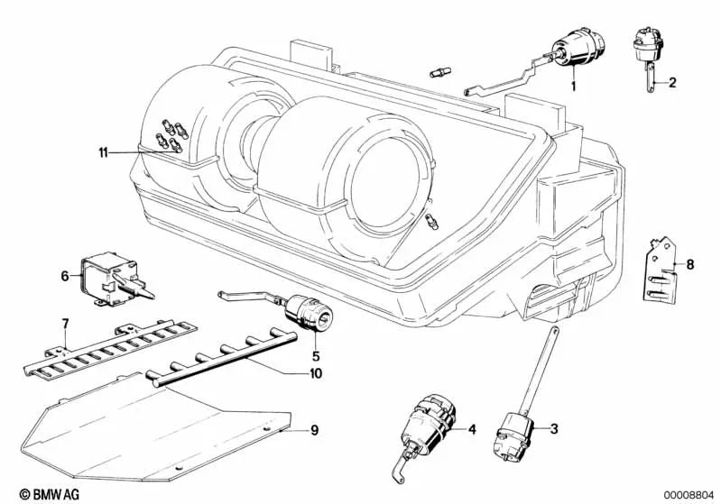 Accionador de compuertas de descongelación para BMW Serie 7 E23 (OEM 64111367816). Original BMW.