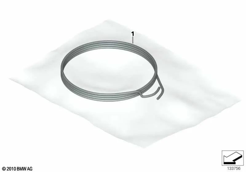 Cabo cinza-verde para vários modelos/séries BMW (OEM 61126908725). BMW original.