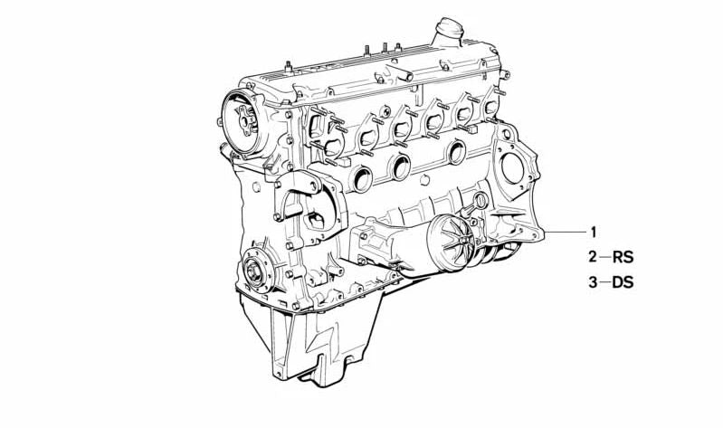 Cárter para BMW Série 5 E34, Série 6 E24, Série 7 E32 (OEM 11111293204). BMW originais.