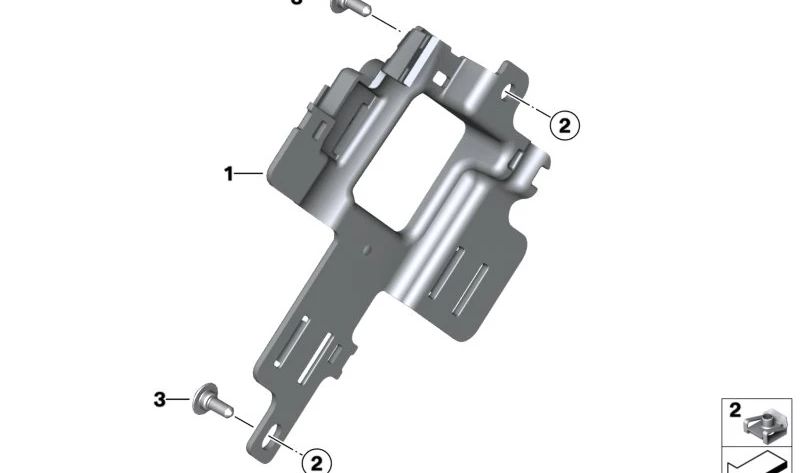 Soporte de relé OEM 61131540032 para BMW Motorrad {CK07, CE04, C 400 GT, C 400 X, C 650 GT, C 650 Sport}. Original BMW Motorrad.