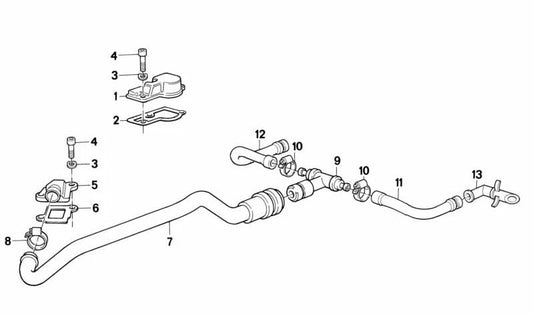 Junta de motor OEM 11151338430 para BMW E30, E34, E36, E32, E31, Z3, E38, E39. Recambio original BMW.