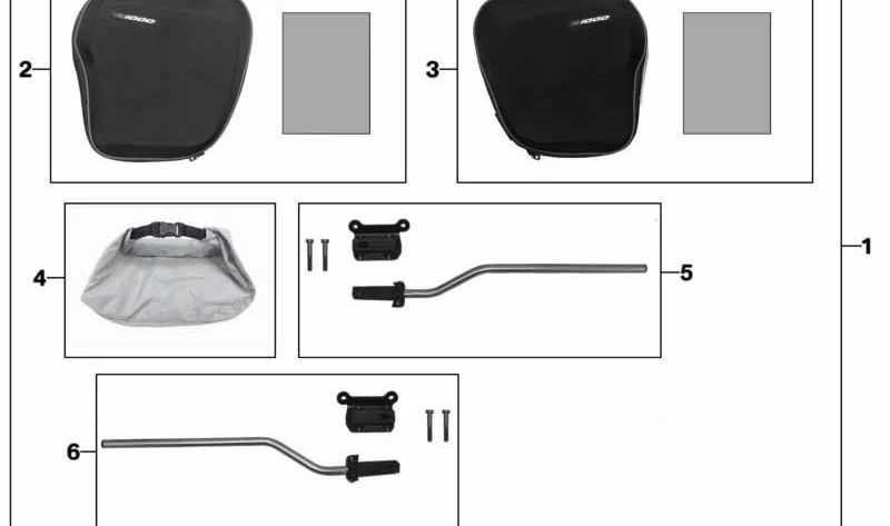 Soporte distanciador derecho OEM 77402467936 para BMW Motorrad S 1000 R (K63), S 1000 RR (K67). Original BMW Motorrad.