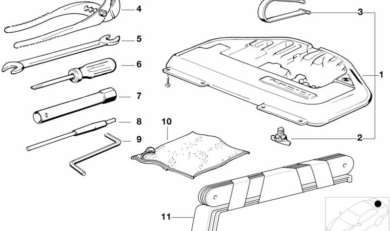 Interruptor de emergencia para techo corredizo eléctrico OEM 54008149665 para BMW Serie 5 E34 (518g, 518i, 520i, 525i). Original BMW.