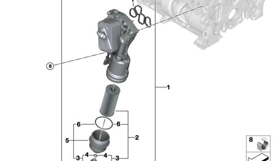 Conjunto de juntas OEM 11427926136 para BMW E60, E61, E63, E64, E70, E71, E81, E82, E87, E88, E89, E90, E91, E92, E93, F01, F02, F06, F07, F10, F11, F12, F13, F15, F16, F20, F21, F22, F23, F25, F26, F30, F31, F32, F33, F34, F35, F36, F80, F82, F83. Origem