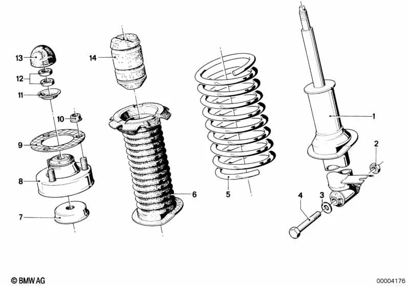 Plato para BMW Serie 5 E12, E28, Serie 6 E24, Serie 7 E23 (OEM 37121119469). Original BMW.