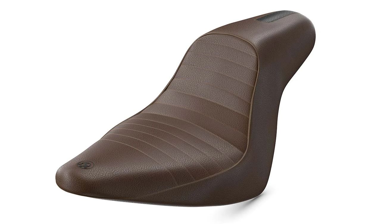 Asiento Fastback marrón OEM 77345A393F1 para BMW Motorrad R18, R18 B, R18 Classic. Original BMW Motorrad.