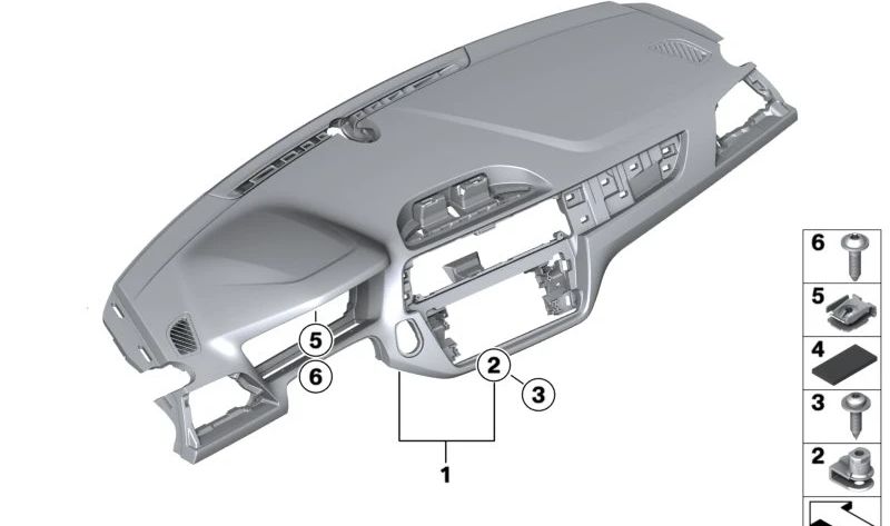Tuerca clip autoajustable OEM 07146960289 para BMW E81, E82, E87, E88, F22, F23, F87, E90, E91, E92, E93, F30, F31, F34, F80, F32, F33, F36, F82, F83, F07, G11, G12, E84, F48, F39, G05, F95, G06, F96, G07, I12, I15, R60, R61. Original BMW.