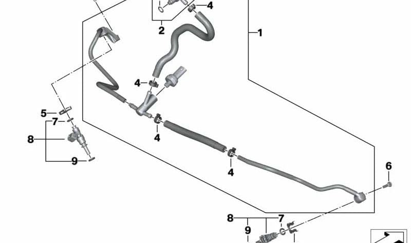 Distribuidor de combustible OEM 13538556862 para motos BMW R1200GS, R1200RT, R1200R, R1200RS. Original BMW Motorrad.