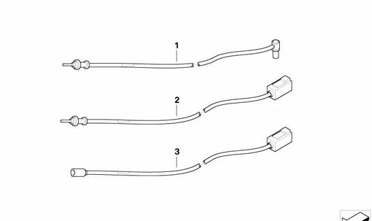 Cable de antena GPS OEM 61126909734 para BMW E46. Original BMW.