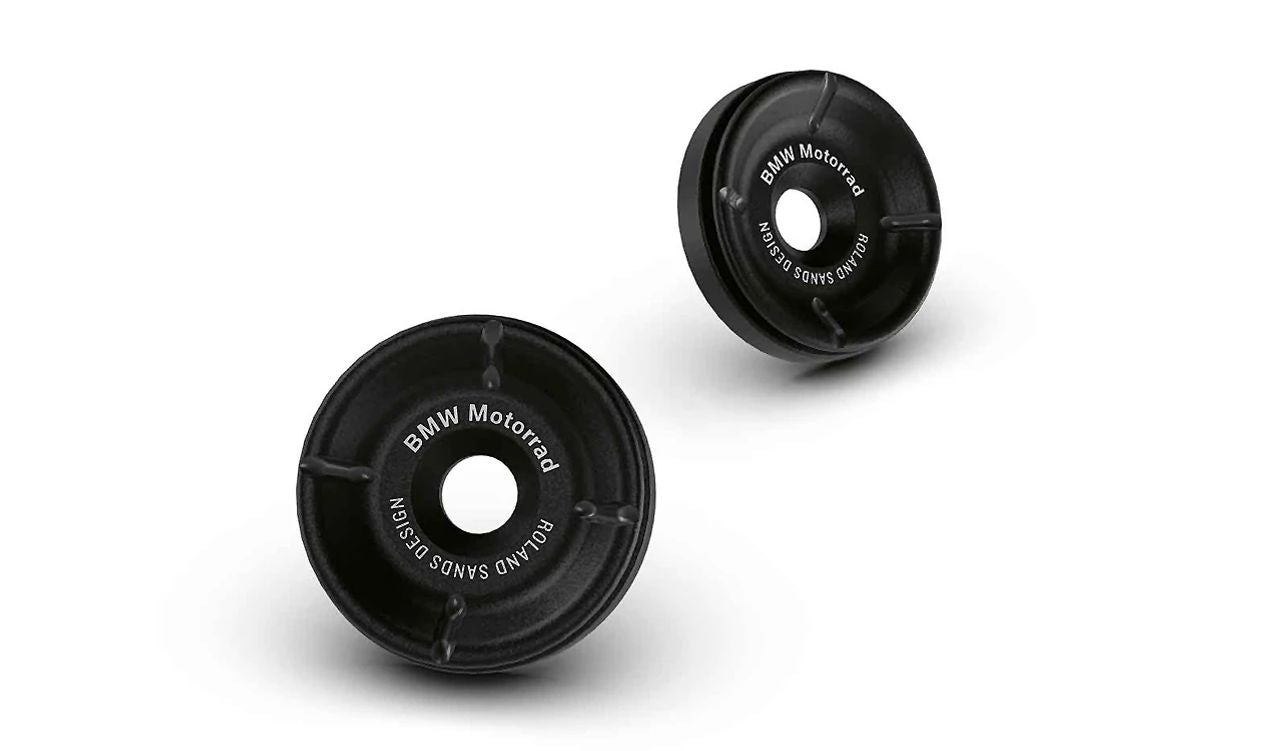 Jeu de capuchons de guidon OEM 77222469274 pour motos BMW R 18, R 18 Classic, R 18 B, R 18 Transcontinental. BMW Motorrad d'origine.