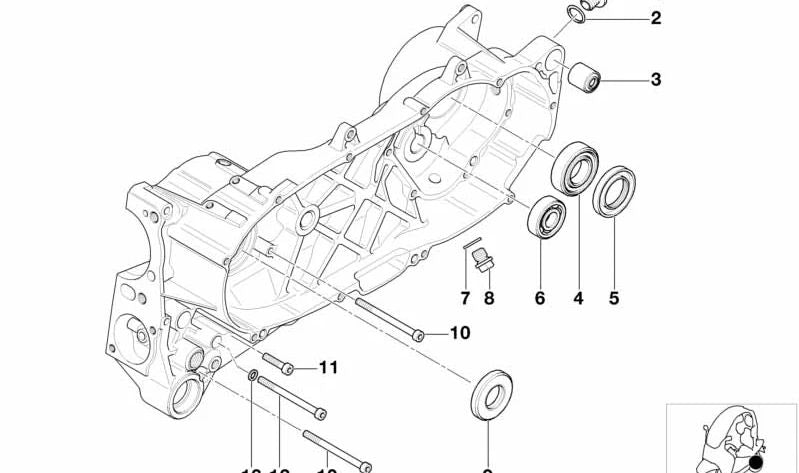 Vis OEM Colata 0711918644 pour BMW Motorrad C1 125, C1 200. BMW Motorrad d'origine.