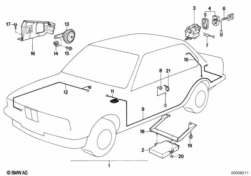 Tornillo hexagonal OEM 07119913244 para BMW 1502, 1600, 2002, 2500, 2800, 3.0... y más. Original BMW.