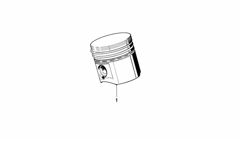 Pistón Mahle 84,230MM (+0,25) OEM 11251714803 para BMW E30 y E28. Recambio original BMW. Ideal para motores que requieren sobremedida.