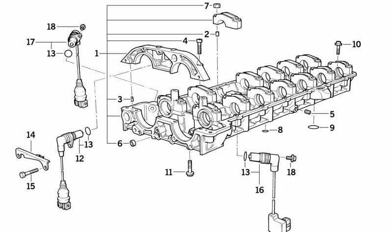 Sensor de punto muerto superior OEM 12141401888 para BMW E36 M3 {BF91, BF92, BF99, BJ91, BJ92, CB91, CB92, Gruppe A ST05, Gruppe N ST04}. Original BMW.