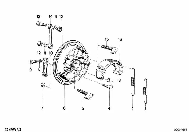 Bremsnocke para BMW (OEM 34111230018). Original BMW.