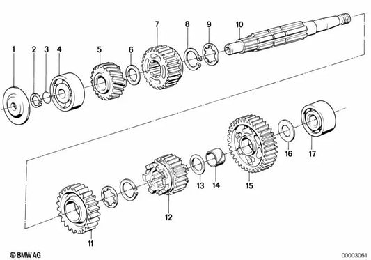 Anneau de sécurité pour la série BMW R 248 (OEM 23211235006). BMW d'origine.
