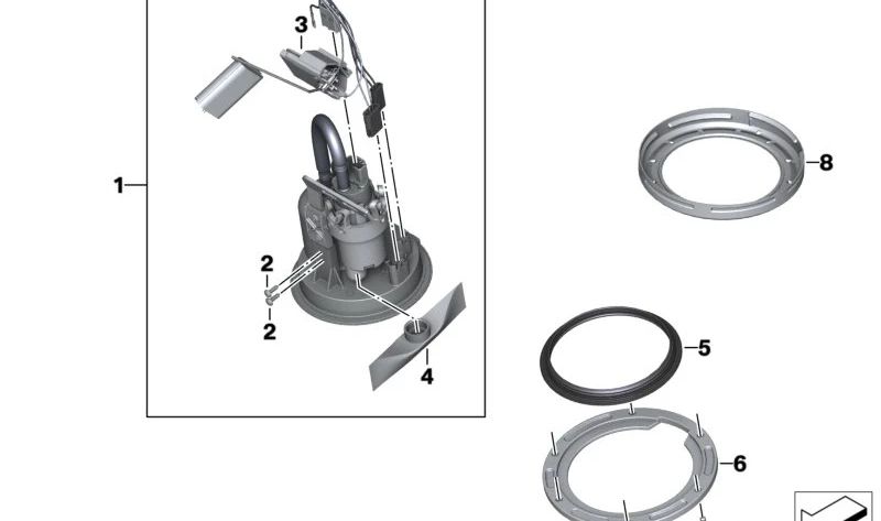 Tapa de rosca depósito de combustible OEM 16116760285 para BMW E85, E86, E89. Original BMW.