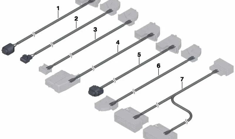 Cable de reparación borne batería y centralita OEM 61129241173 para BMW Z4 E89 sDrive23i y sDrive30i (modelos 2009-2011). Original BMW.