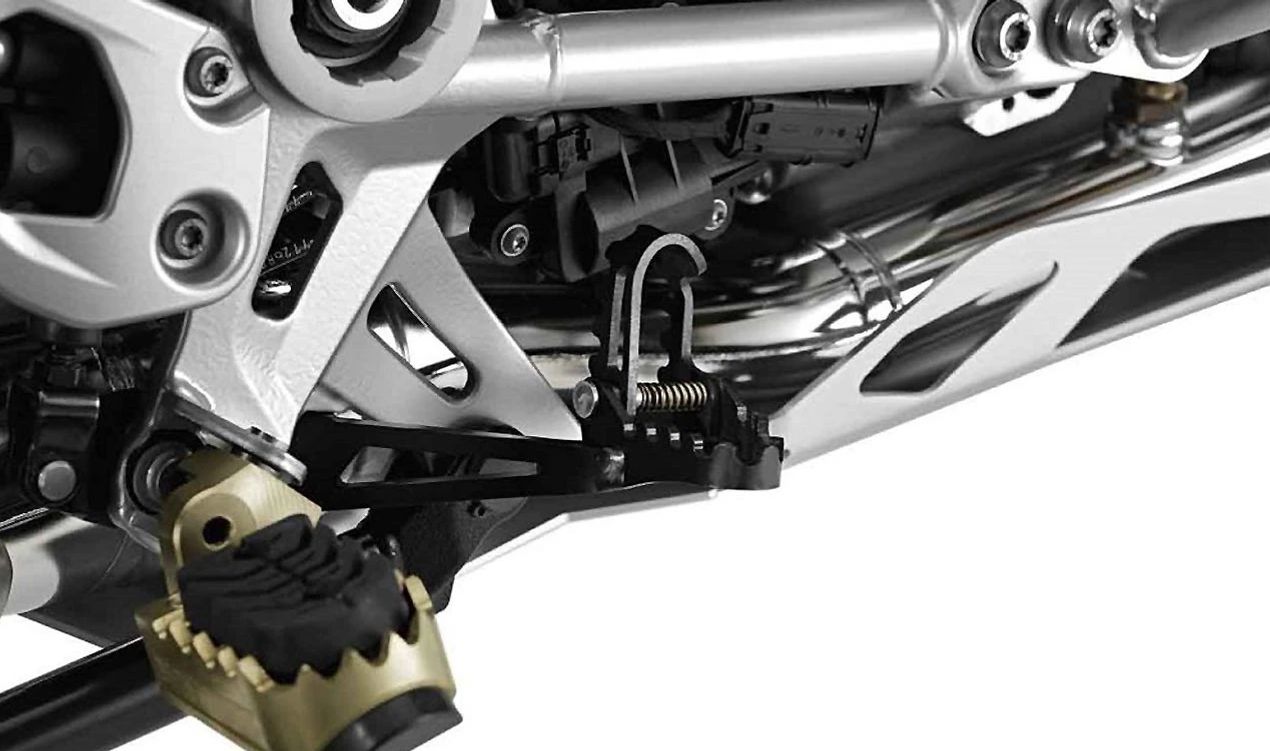 Palanca de freno de pie ajustable OEM 35218529841 para motos BMW R 1200 GS, R 1250 GS, R 1200 GS Adv., R 1250 GS Adv. Original BMW Motorrad.