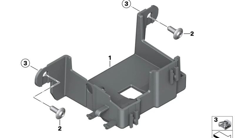 Soporte conector de diagnosis OEM 61131541042 para moto BMW CE 04 (K07, 0C51) 2021-2024. Original BMW Motorrad.