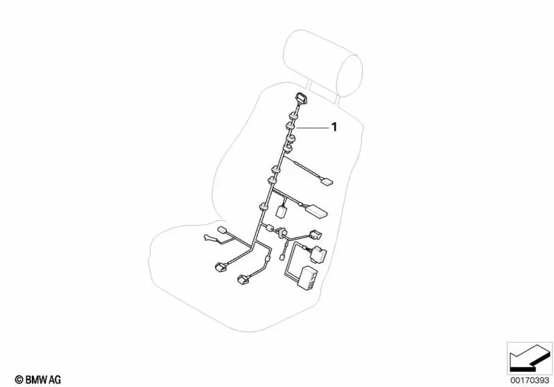 Kabel -Kit -Treiberseite für BMW E64, E64N (OEM 61129142450). Original BMW.