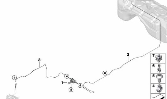 Pompa di carburante per BMW X3 G01, G01N X4 G02, G02N (OEM 6412936926). BMW originale
