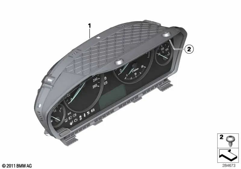 Painel de instrumentos OEM 62105A03A41 para BMW F30, F31, F34, F32, F33, F36 e suas versões LCI. BMW genuíno.