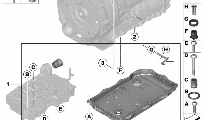 Repair Kit OEM 24345A13155 selector for BMW F20, F20N, F21, F21N, F22, F23, F30, F30N, F31, F31N, F34, F34N, F35, F35N, F32, F32N, F33, F33N, F36, F36N, F36N. F07N, F10, F10N, F11, F11N, F18, F18N, F06, F06N, F12, F12N, F13, F13N, F