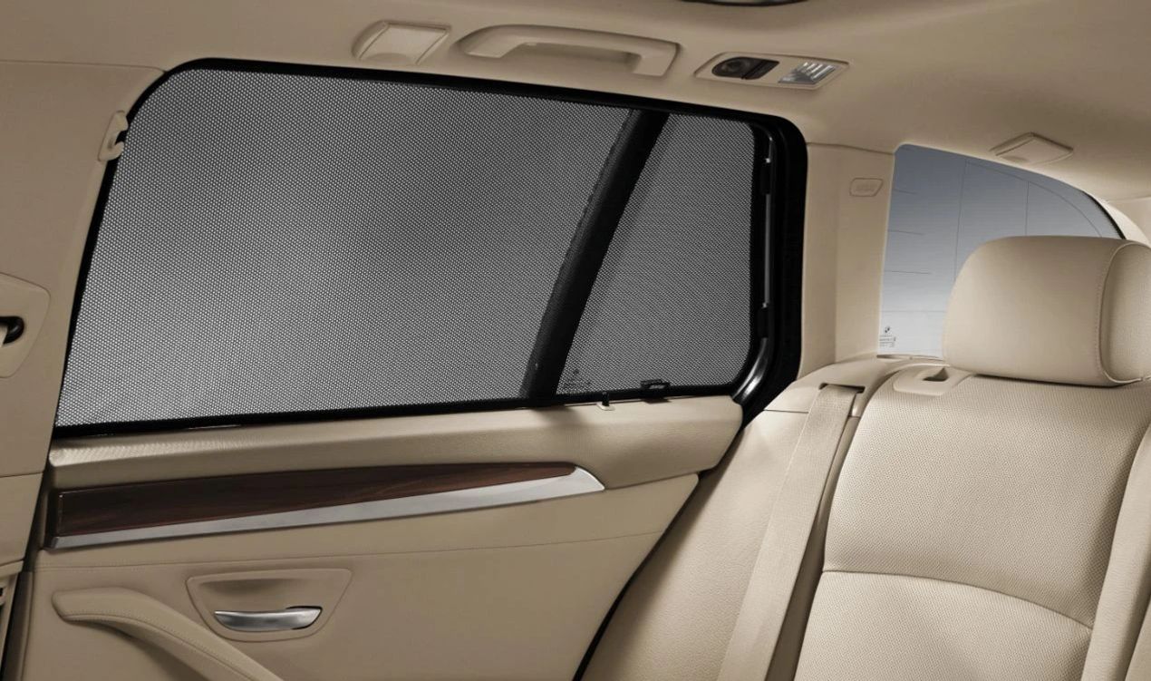 Rear Side Window Sunshade OEM 51462154684 for BMW 5 Series F10, F10 LCI. Genuine BMW.