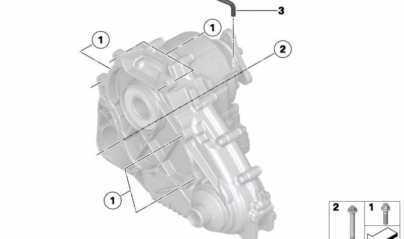 Tubo de ventilación OEM 27108658316 para BMW F25, F26. Pieza original BMW.