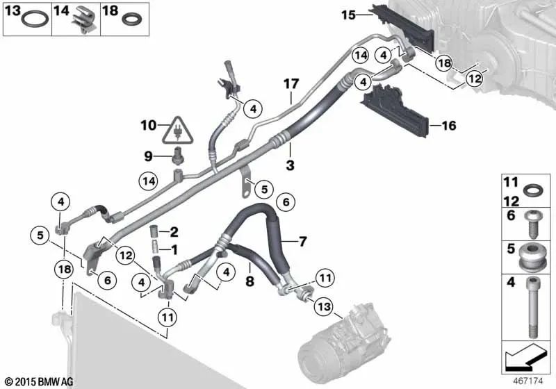 Ansaugrohr mit Einfüllstutzen OEM 64539378003 für BMW 5er F10, F11 und 7er F01, F02... und mehr. Original BMW.