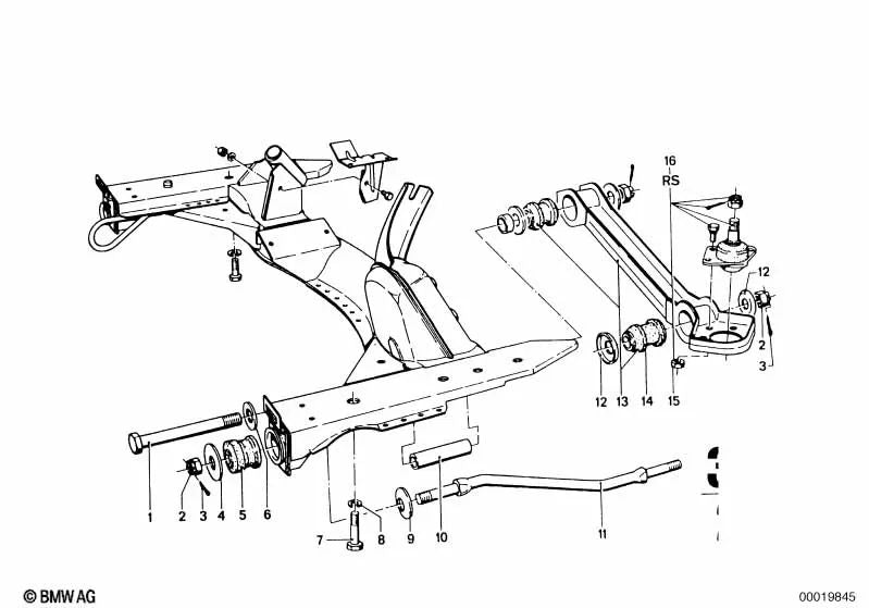 Gelenk para BMW E46, F30, F80 (OEM 31131102006). Original BMW