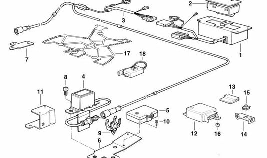 Sensor de impacto airbag OEM 65778350075 para BMW E36, E34, E32, E31. Original BMW.