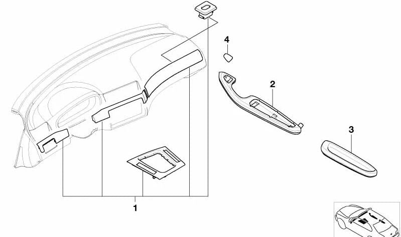 REGENSREAR -ARCHROME HINTER ZEHR -RECHEN VERHANDET FÜR BMW 3 E46 -Serie (OEM 51438257962). Original BMW