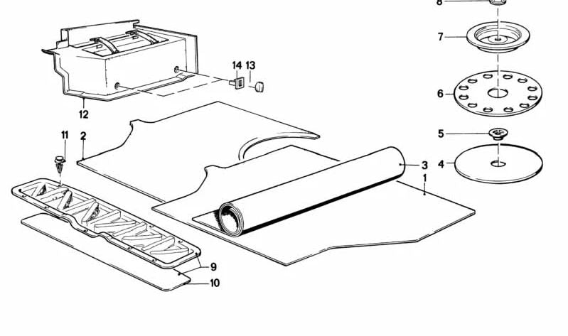 Lock for BMW 6 Series E24 (OEM 51471903885). Original BMW