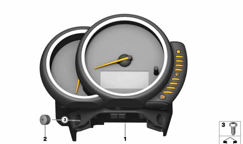 Cuadro de instrumentos OEM 62106843998 para MINI F54, F55, F56, F57, F60. Original MINI.