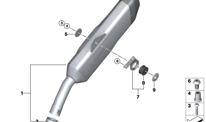 Disco moldeado OEM 77118548077 para motos BMW R nineT, F 750 GS, F 850 GS... y más. Original BMW Motorrad.
