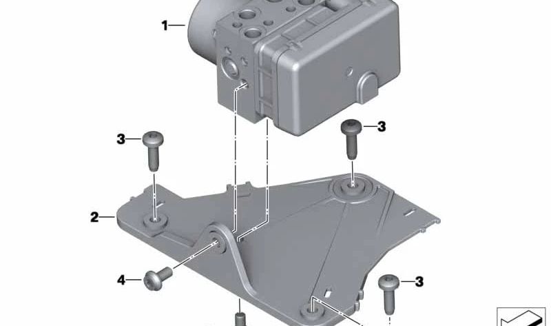 Soporte modulador de presión OEM 34518545032 para motos BMW C evolution (K17). Original BMW Motorrad.
